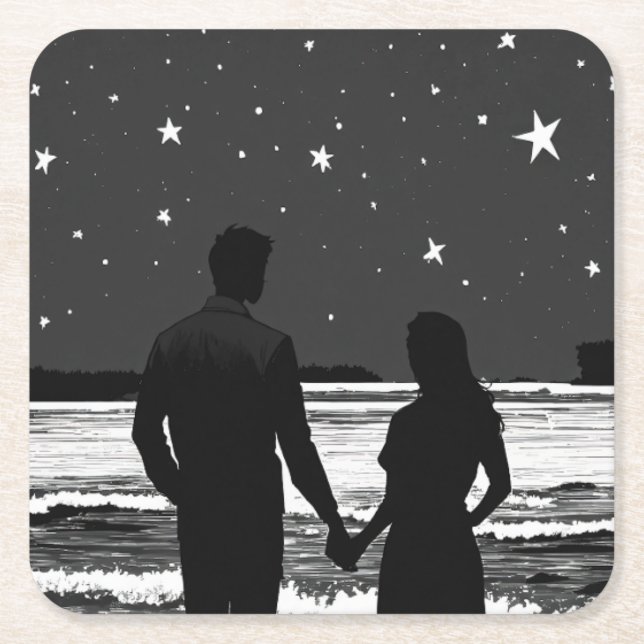 Porta-copo De Papel Quadrado Portas copos (Frente)