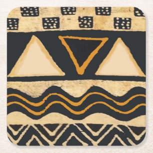 Porta-copo De Papel Quadrado Portas copos africanas