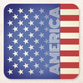 Porta-copo De Papel Quadrado Portas copos com tema russo-americano