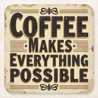 Porta-copo De Papel Quadrado Portas copos de amantes do café