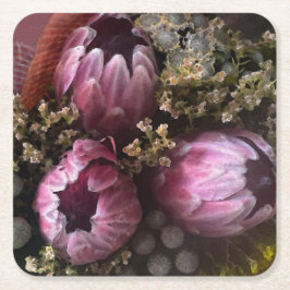 Porta-copo De Papel Quadrado Portas copos de Buquê de Protea
