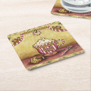 Porta-copo De Papel Quadrado Portas copos de café