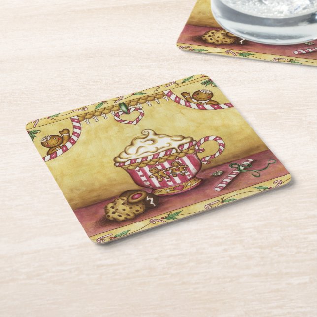 Porta-copo De Papel Quadrado Portas copos de café (Inclinado)