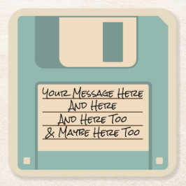 Porta-copo De Papel Quadrado Portas copos de Disquete do Computador de Mensagen