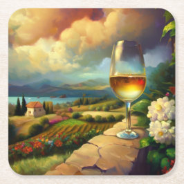 Porta-copo De Papel Quadrado Portas copos de localizações mundiais / Riviera fr