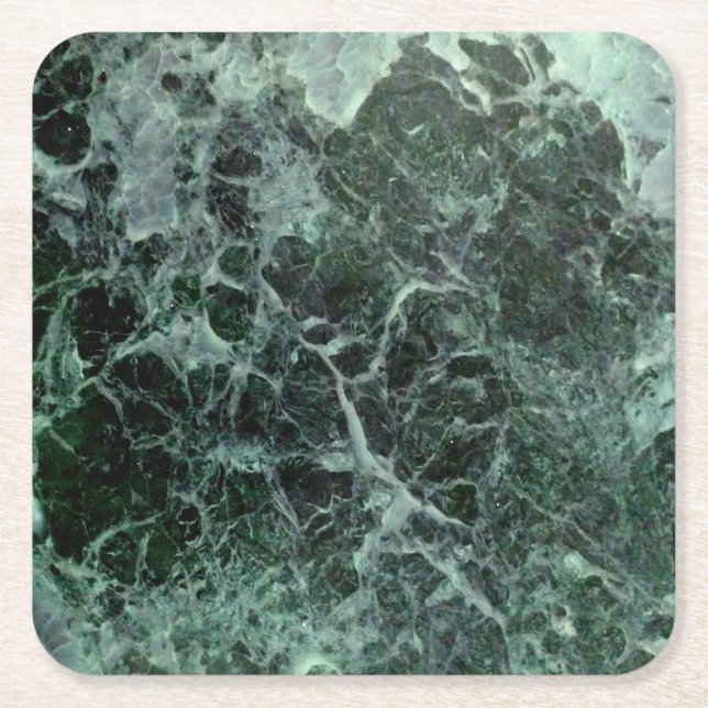 Porta-copo De Papel Quadrado portas copos de mármore verde (Frente)