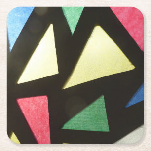 Porta-copo De Papel Quadrado Portas copos de padrão de vidro