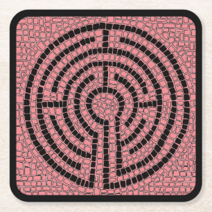 Porta-copo De Papel Quadrado PORTAS COPOS de papel ao quadrado LABYRINTH XVI / 