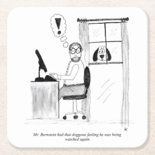 Porta-copo De Papel Quadrado Portas copos de Papel de Cartoon de Gag