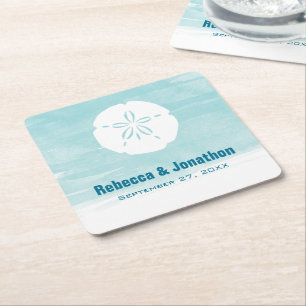 Porta-copo De Papel Quadrado Portas copos de papel de dólar de areia