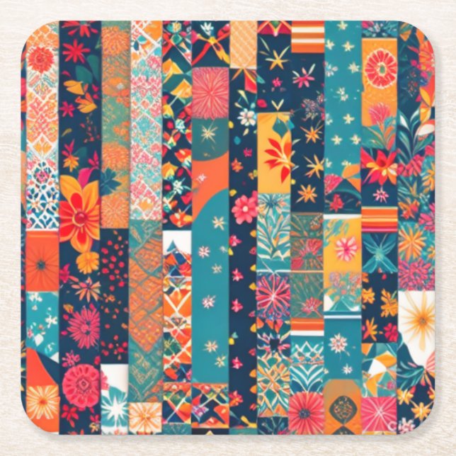 Porta-copo De Papel Quadrado Portas copos de papel de enrolamento (Frente)