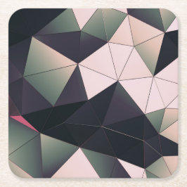 Porta-copo De Papel Quadrado Portas copos de Papel de Polígonos Multicoloridos 