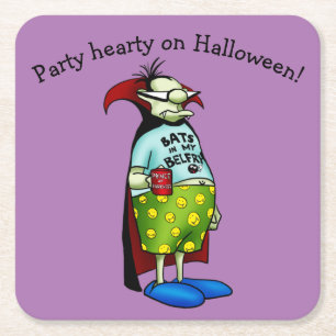 Porta-copo De Papel Quadrado Portas copos de papel Dia de as Bruxas engraçado