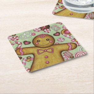 Porta-copo De Papel Quadrado Portas copos de Papel Doces de Natal