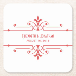 Porta-copo De Papel Quadrado Portas copos de Papel Ornamental do Rico Vermelho 