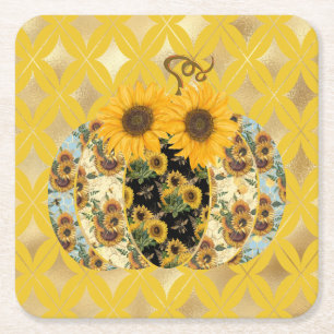 Porta-copo De Papel Quadrado Portas copos De Papel Para Abóbora De Girassol