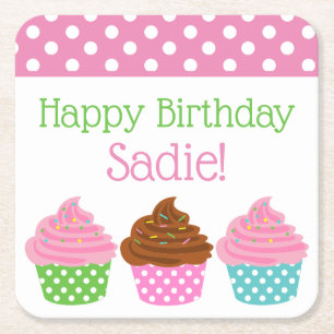 Porta-copo De Papel Quadrado Portas copos de papel personalizado de Cupcakes de