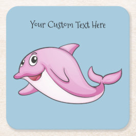 Porta-copo De Papel Quadrado Portas copos de papel personalizado para golfinhos