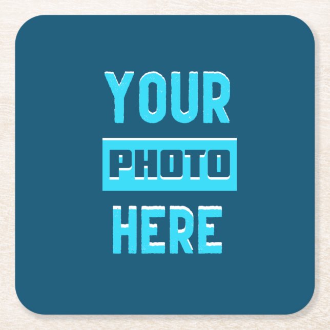 Porta-copo De Papel Quadrado Portas copos de Papel Quadrado Personalizadas (Frente)