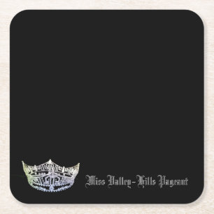 Porta-copo De Papel Quadrado Portas copos de papel Silver Crown estilo Miss Am