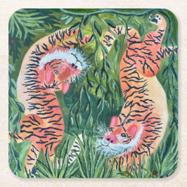 Porta-copo De Papel Quadrado Portas copos de papel Tigre