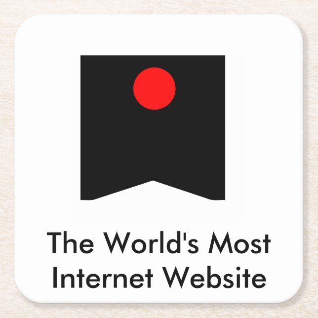 Porta-copo De Papel Quadrado Portas copos de RTARL (Frente)