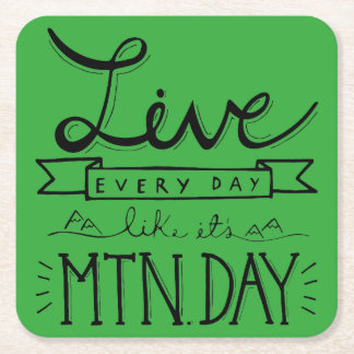 Porta-copo De Papel Quadrado Portas copos do dia da montanha