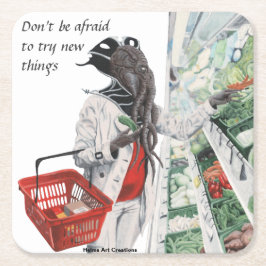 Porta-copo De Papel Quadrado Portas copos do papel de arte das compras na