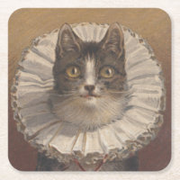 Portas copos engraçadas do gato de Edwardian do