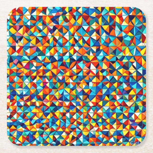 Porta-copo De Papel Quadrado Portas copos Funky (Frente)