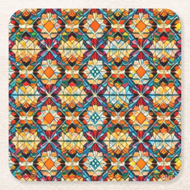 Porta-copo De Papel Quadrado Portas copos Funky (Frente)