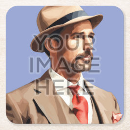 Porta-copo De Papel Quadrado Portas copos Personalizadas Personalizadas