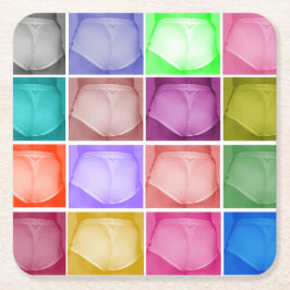 Porta-copo De Papel Quadrado Portas copos quentes dos bolos de x