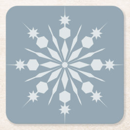 Porta-copo De Papel Quadrado Portas copos Snowflake