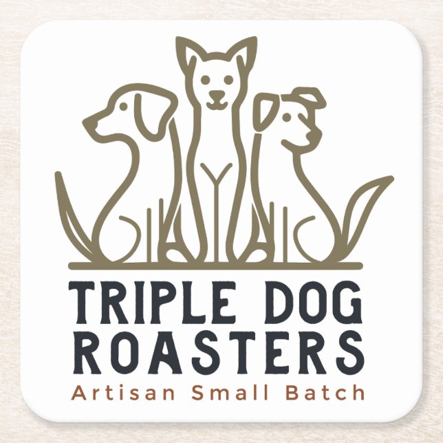 Porta-copo De Papel Quadrado Portas copos TDR (Frente)