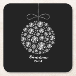 Porta-copo De Papel Quadrado Praça Natal 2024