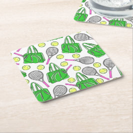 Porta-copo De Papel Quadrado Pré-disquete de Tênis verde rosa