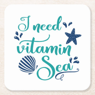 Porta-copo De Papel Quadrado preciso de vitamina marinha