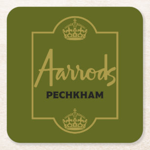 Porta-copo De Papel Quadrado Presente Novelty Britânico Clássico