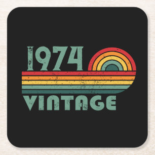 Porta-copo De Papel Quadrado Presentes de 50 anos personalizados