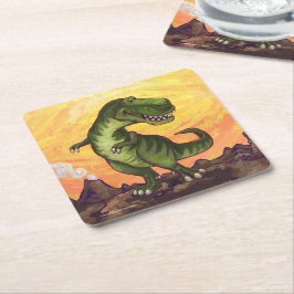 Porta-copo De Papel Quadrado Presentes e Acessórios de Tyrannosaurus