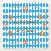 Pretzels Azuis Bávaros de Oktoberfest PERSONALIZAR