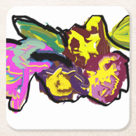 Porta-copo De Papel Quadrado Primavera