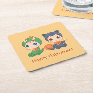 Porta-copo De Papel Quadrado Primeiros Bebês do Halloween Figurino de Dragão 