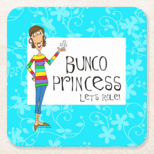 Porta-copo De Papel Quadrado Princesa Porta copos de Bunco