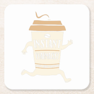 Porta-copo De Papel Quadrado Profissão farmacêutica  Presente Farmacêutico