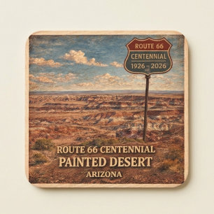 Porta-copo De Papel Quadrado Proteção da Mesa Centenária do Deserto Pintado