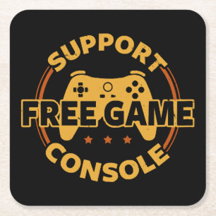 Porta-copo De Papel Quadrado Protesto de console de jogos engraçado de jogos