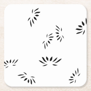 Porta-copo De Papel Quadrado Protetor de prato decorativo de papel suave pêsseg