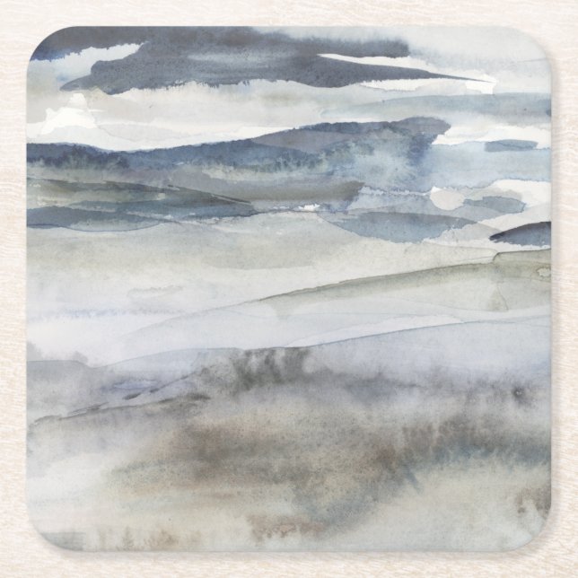 Porta-copo De Papel Quadrado Pulverização do Sal Neutro (Frente)